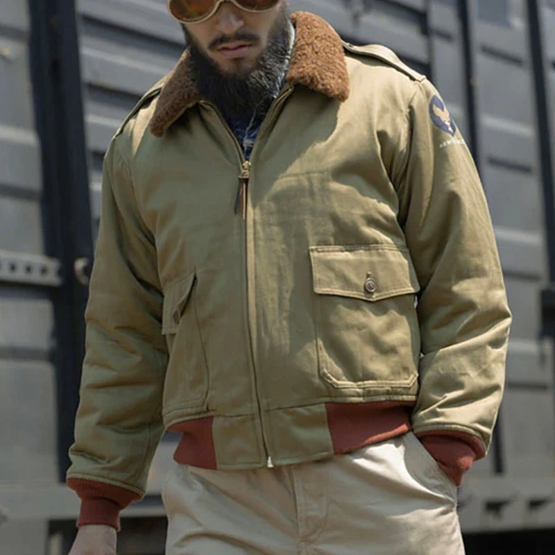 Bronson Wwii Usaaf 1943 Model B10 Flight Bomber Jacket Vintage Military Pilot Jackets Winter Warm Zip Up Jacket - Jackets - AliExpress Bronson Wwii Usaaf 1943 Model B10 Flight Bomber Jacket Vintage Military Pilot Jackets Winter Warm Zip Up Jacket - Jackets - AliExpress