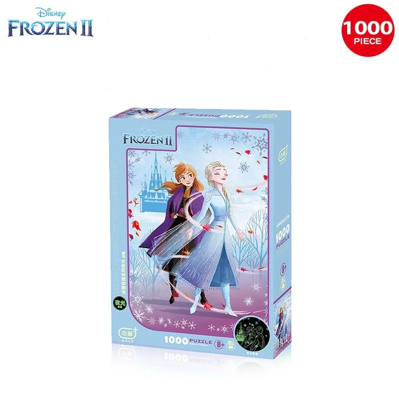 

Disney 1000 Pieces puzzle Frozen 2 Mermaid Snow White Children's Puzzle Early Learning 1000 Pieces Adult Luminous Puzzle toys