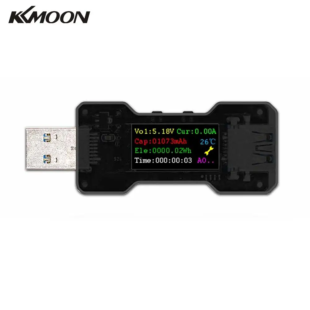 FNB18 USB DC Цифровой амперметр Вольты ампреметр детектор Вольтметр Амперметр измеритель напряжения тока тестер Банк мощности перезарядка индикатор