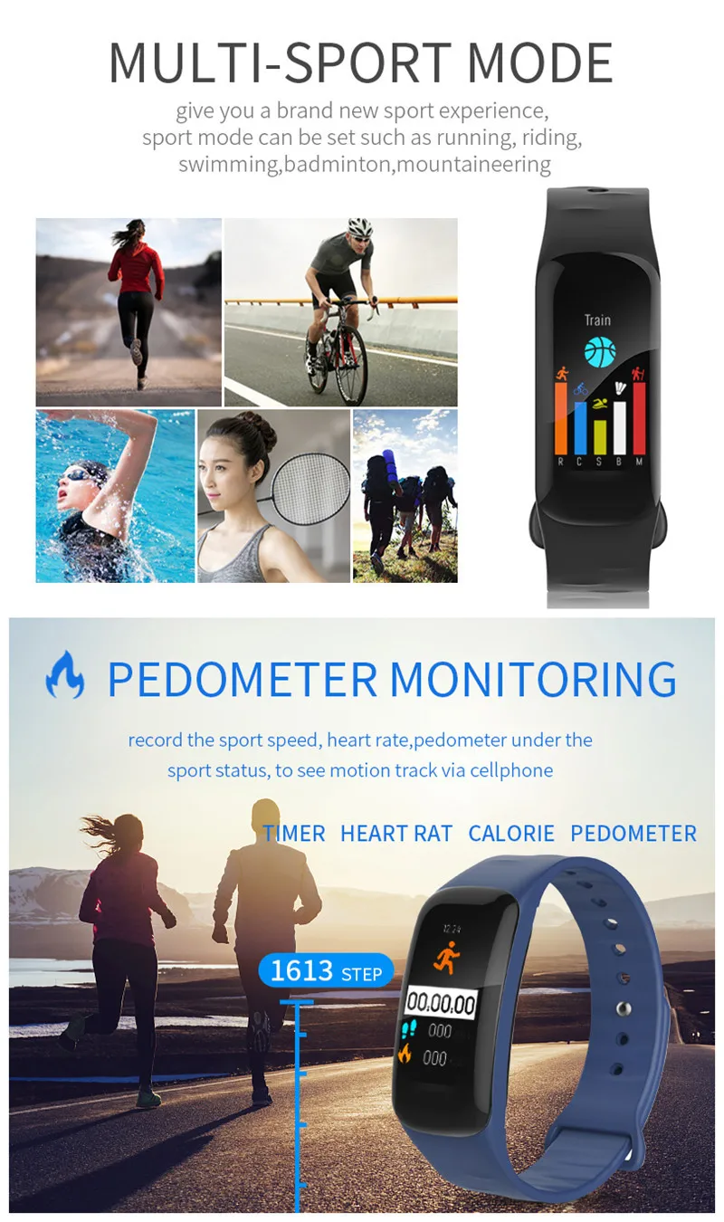 Bluetooth Смарт часы для мужчин Спорт IP67 Водонепроницаемый Smartwatch женский браслет для упражнений фитнес калории Бег для Android Ios