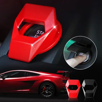 

Universal Car Engine Start Stop Push Button Switch Cover Decorative Trim Sticker Aluminum Alloy MU8669