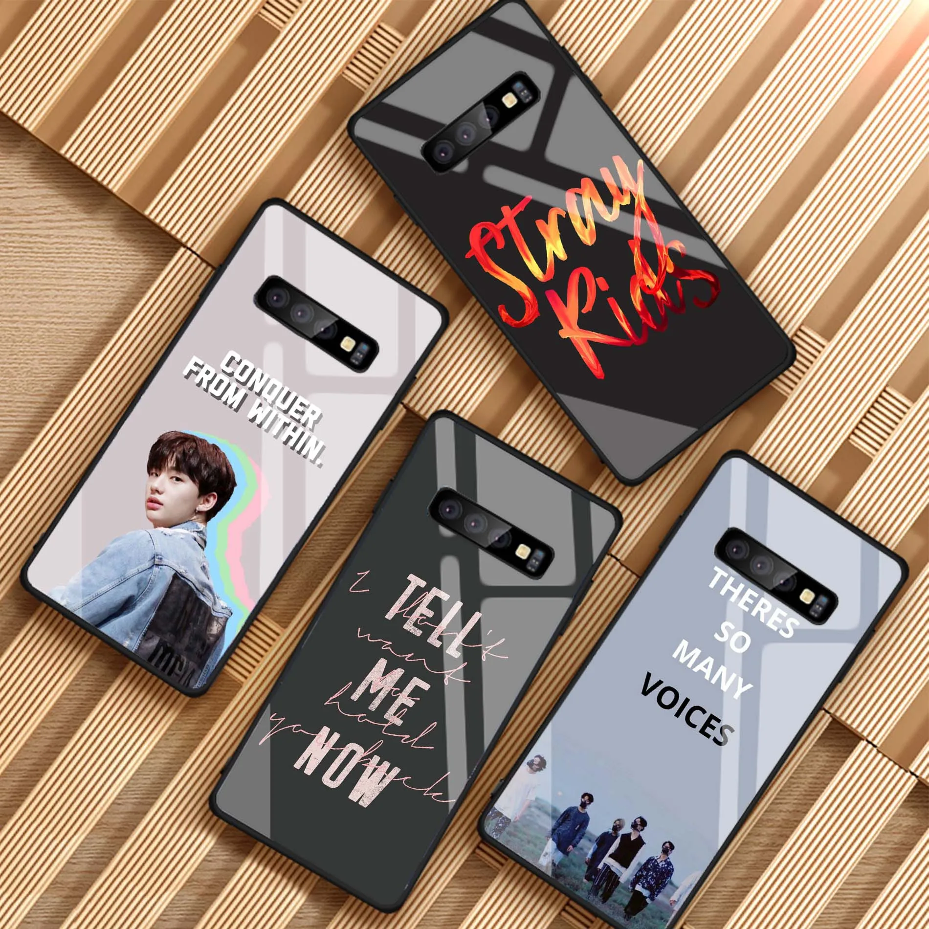 Stray Kids Signature Tempered Glass Phone Case For Samsung Galaxy A6 A6P A8 J6 J8 2018 NOTE 8 9 S8 S9 S10 PLUS | Мобильные телефоны