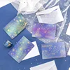 Mermaid Starry sky transparent Golden Envelope Message Card Letter Greeting card Stationary Storage Paper Gift ► Photo 3/6