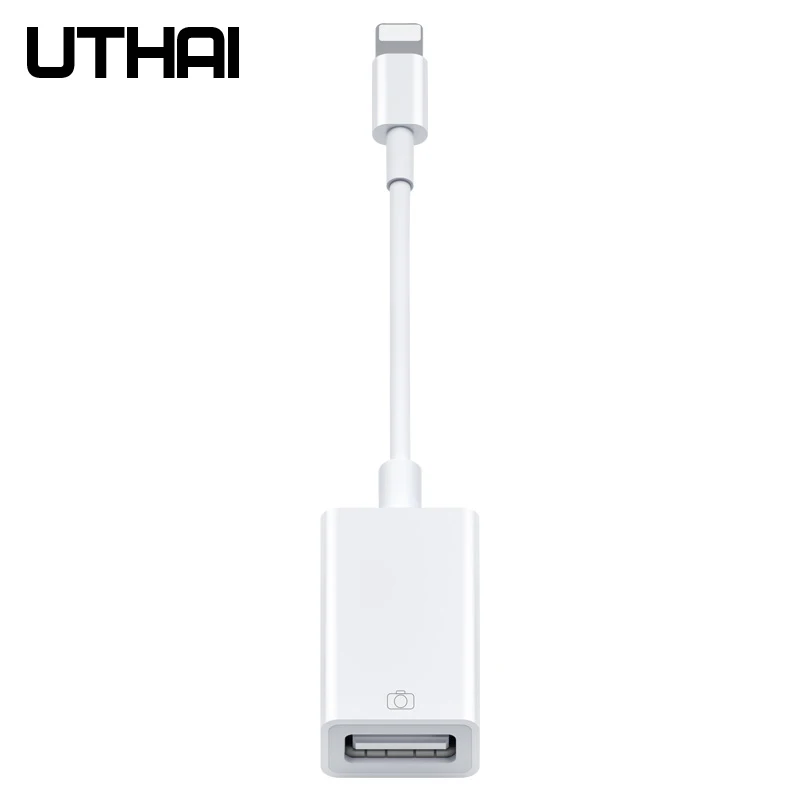 UTHAI D37 Lightning-USB OTG адаптер для Iphone Ipad USB конвертер для камеры для чтения карт Lightning USB3.0 разъем