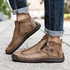 Brand Men's Boots Fashion Mens Ankle Boots Outdoor Waterproof Men Platform Boots Leather Casual Shoes Designer Zapatos De Hombre ► Photo 2/6