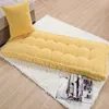 Thick Cushion  Autumn/Winter Chair Cushions Home Office Decoration Long Cushion Solid Color Tatami Cushion Customizable Cushion 1