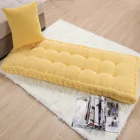 Thick Cushion  Autumn/Winter Chair Cushions Home Office Decoration Long Cushion Solid Color Tatami Cushion Customizable Cushion 1