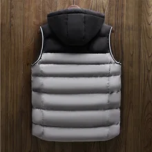 Осенне-зимнее Новое Стильное повседневное модное пальто в Корейском стиле; трендовая мужская одежда с хлопковой подкладкой; жилет с капюшоном