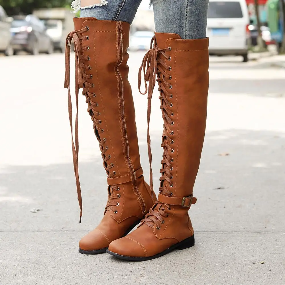

Plus Size Western Boots Cowboy Boots Women 2019 New Winter Boots Women Shoes Boots Over The Knee Women Stretch Black Brown Boots