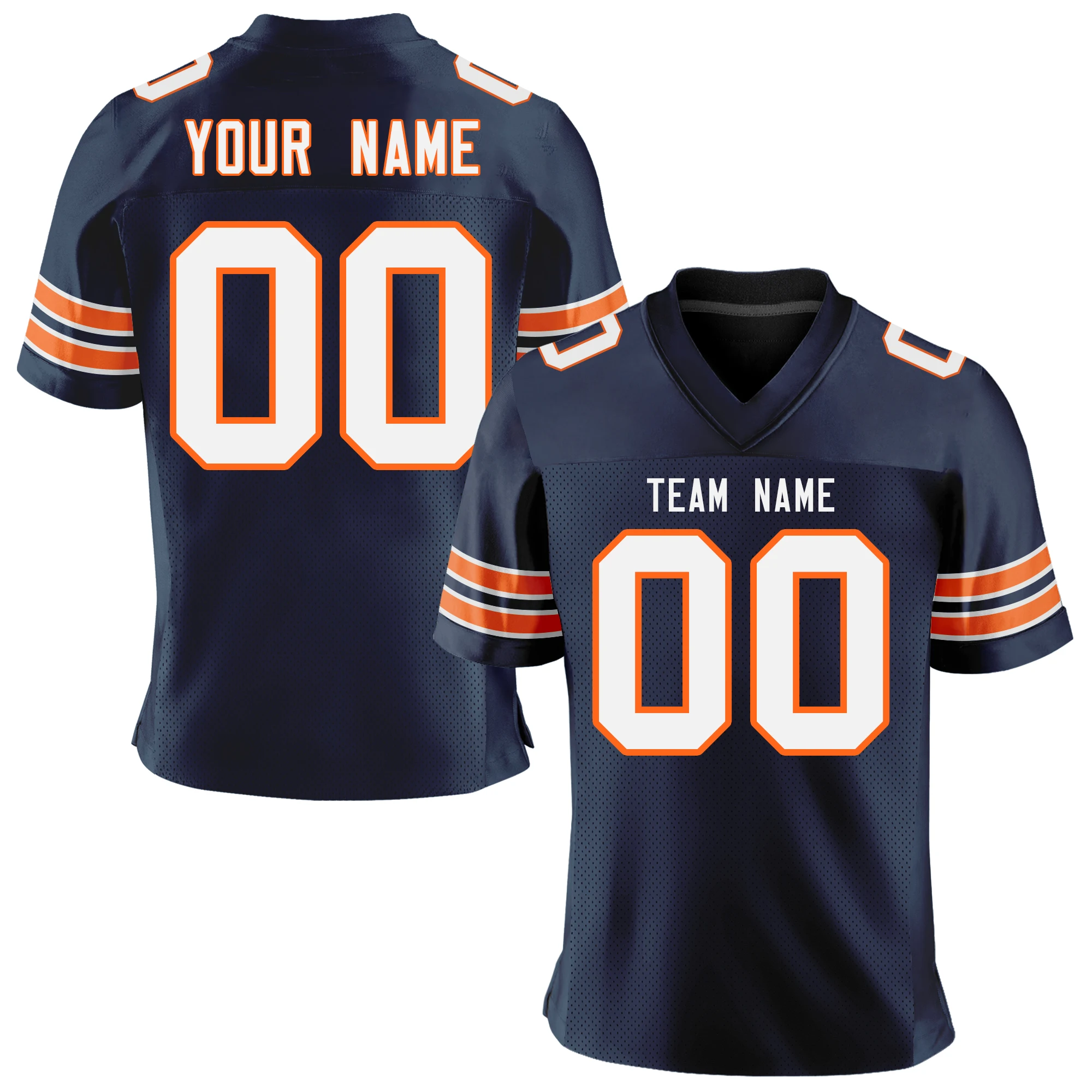 Customzied Football Jersey Sticth Your Name Number Breathable Washable Stretch Jersey for Male/Female/Kids Birthday Gift Outdoor