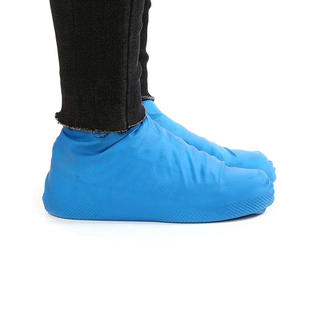 1 пара многоразовые латексные Водонепроницаемый покрытие на обувь от дождя, без шнуровки, из этиленового пропилен-каучука сапоги для дождливой погоды, галоши S/M/L, аксессуары для обуви