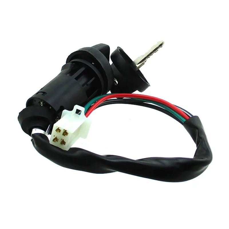 XLJOY 4 провода On Off Stop Kill зажигания ключ переключатель для 50cc 70cc 90cc 110cc 125cc двигатель китайский ATV Quad Go Kart 4 Wheeler