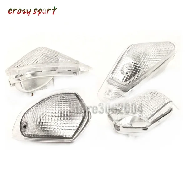 Clear Передняя Задняя Поворотная сигнальная лампа объектив для KAWASAKI ZZR 400/600 ZZR400 ZZR600 ZX600E 1993-2006 2005 аксессуары для мотоциклов - Цвет: Clear