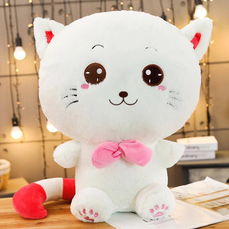 1 шт. Кот с большой мордочкой кукла кошки мягкие игрушки кошка плюшевые игрушки кукла детская вечеринка день рождения милые подарки для девочки Kawaii Плюшевые Подушки