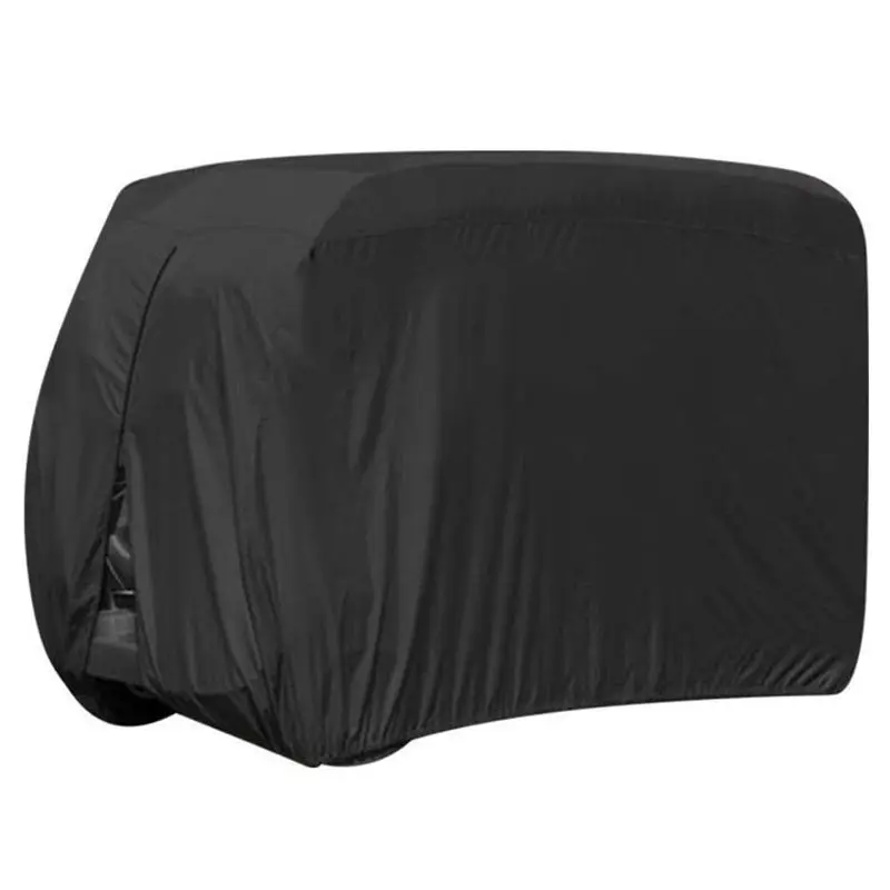 

Waterproof Dust Prevention Golf Cart Cover for 4 Passenger EZ GO Club Car Yamaha Golf Carts Black
