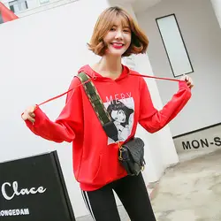 [Хлопок] Осень 2019, новый стиль, корейский стиль, Женский пуловер с капюшоном, свободная толстовка с капюшоном, блузки, женское платье