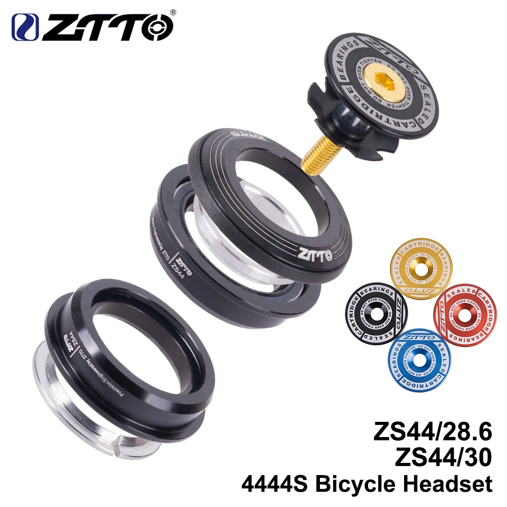 Bicycle Headset ZTTO MTB 4444S 44mm ZS44 1-1/8" 28.6mm Straight Tube Fork