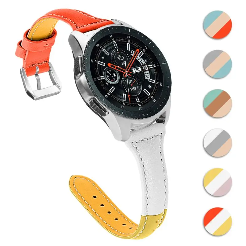 Samsung Galaxy Watch Смарт-часы ремешок три цвета замша кожа замена ремешок для часов - Цвет: 3