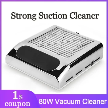 

80W Nail Dust Suction Dust Collector Fan Vacuum Cleaner Manicure Machine Tools Strong Power Vacuum Cleaner for Manicure