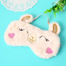 Альпака сна глаз патч розовый закрывающий глаз кролик мультфильм коала затенение сна глаз патч