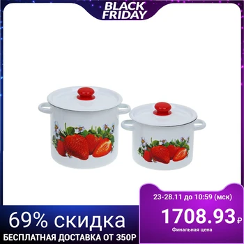 

Set of pots "Garden strawberry", 2 items: 3.5 l, 5.5 l