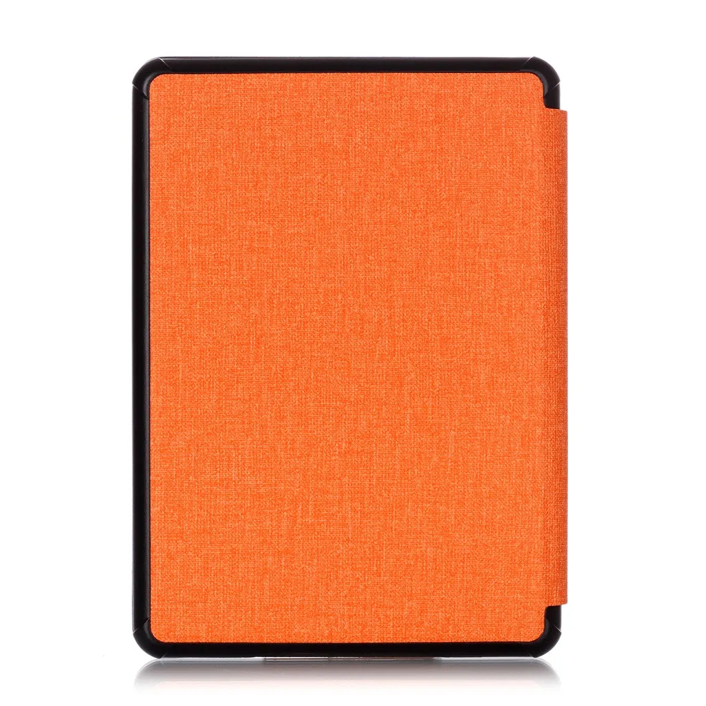 Тканевый чехол для Kindle Paperwhite тончайший легкий умный чехол Авто Wake# BO - Цвет: Оранжевый