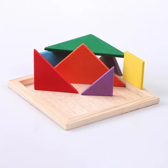 Klassiske trepusslespill - Montessori Tangram 5