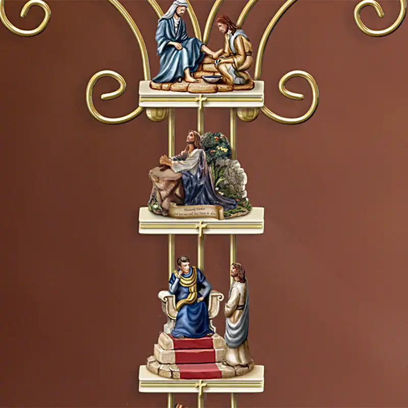 Beifeng The Life of Christ Collection Autocollant mural croix religieuse Bible Accessoires et cadeaux chr/étiens