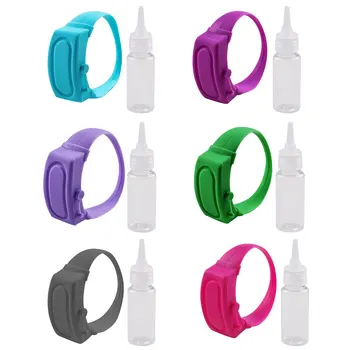 

Hand Sanitizer Disinfectant Sub-packing Silicone Bracelet Wristband Hand Dispenser Wearable Hand Sanitizer Dispenser Pumps