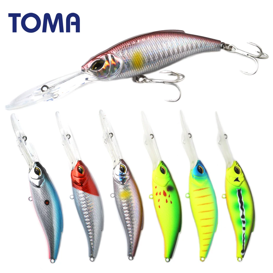Рыболовная приманка TOMA Deep Catcher 83S 83 мм 18 г Тонущая блесна искусственная для окуня