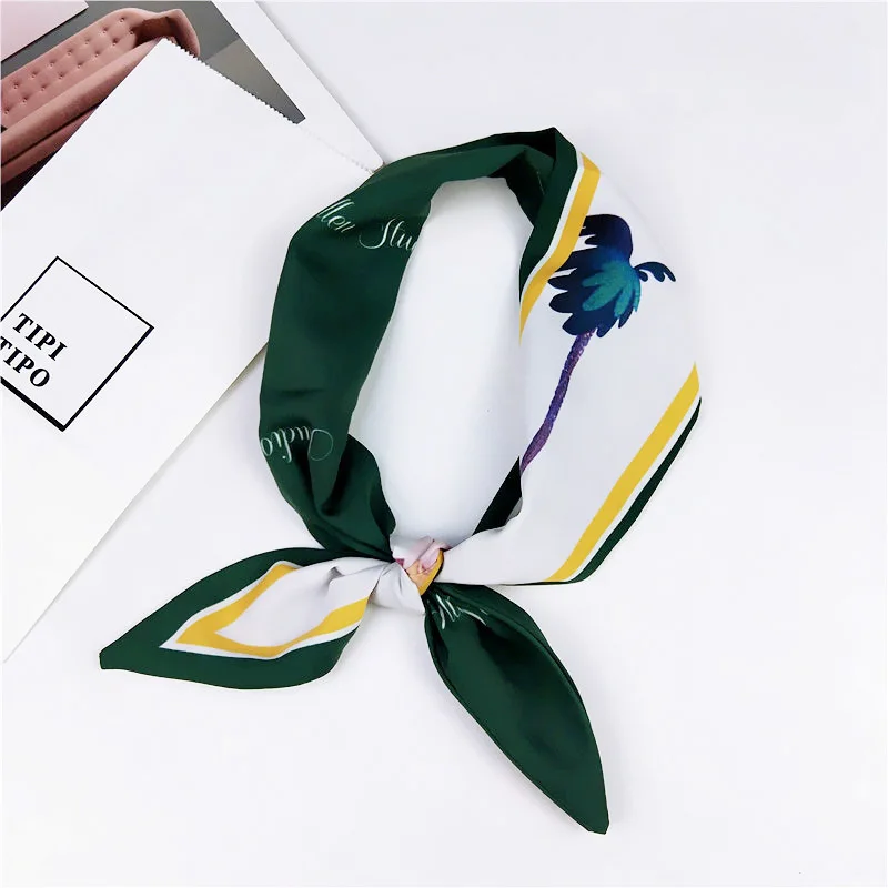 

Luxury Brand Scarf Women Silk Scarf Bag Hair Skinny Scarf Wrist Towel Foulard Femme Headband 86*10cm