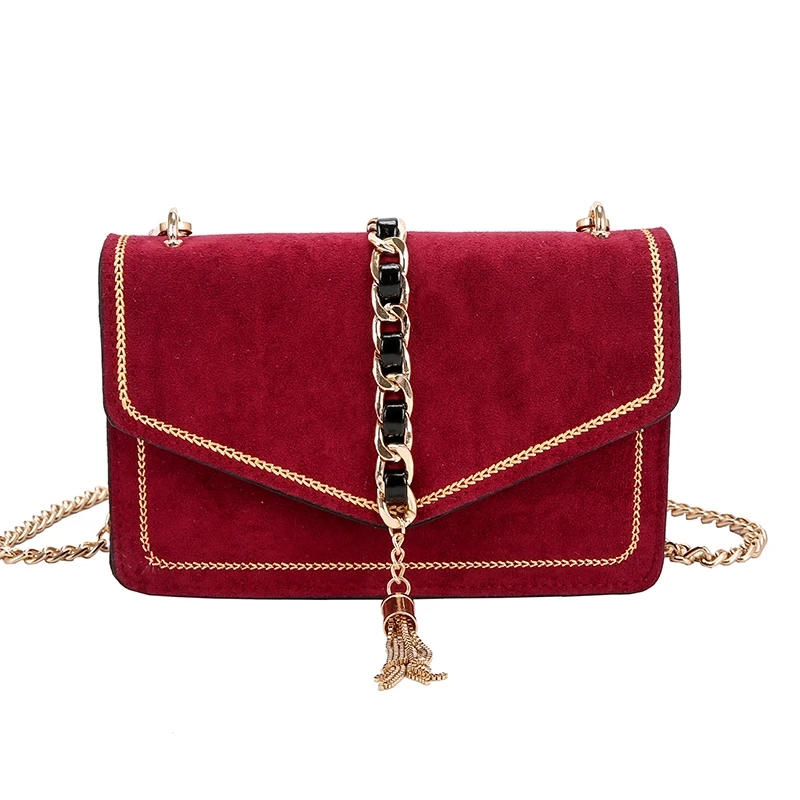 

European Fashion Female Square Bag 2019 New Quality Women's Designer Handbag Rivet Lock Chain Shoulder Messenger bags