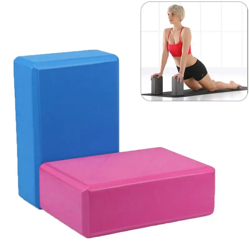 Yoga Block Pilates EVA Foam Foaming Brick Stretch Indoor Fitness Exercise Gym 