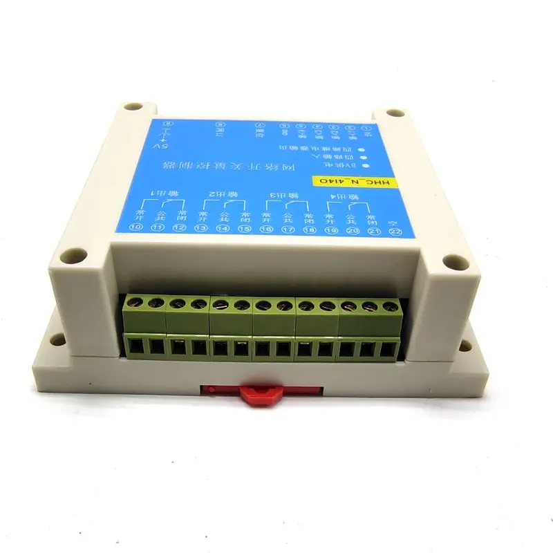 4-channel network switch 4 input 4 output transparent Ethernet IP relay smart home access remote controller can delay