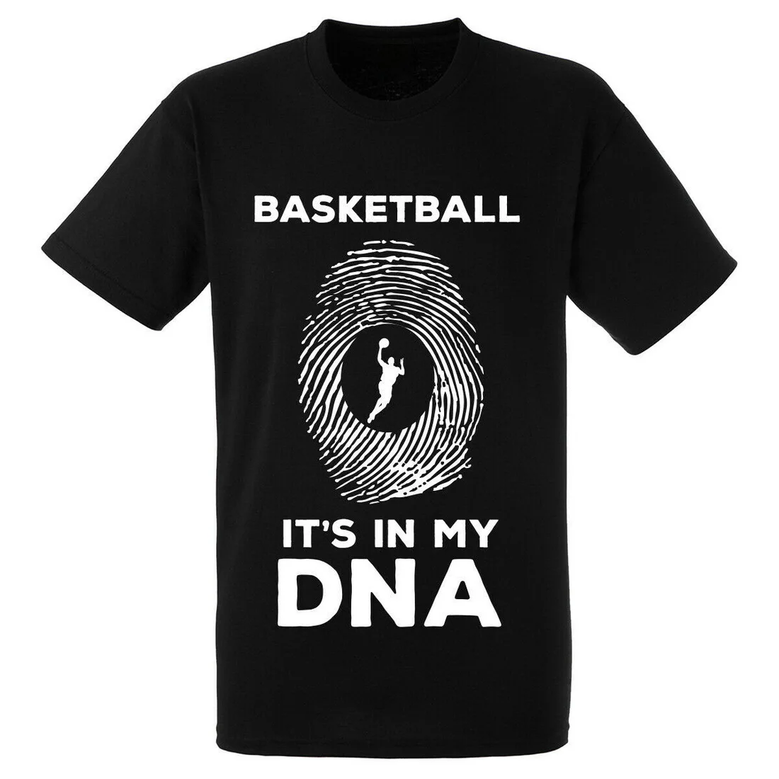 Баскетбольная Футболка It IN MY DNA футболка отпечаток пальца подарок для отца папы