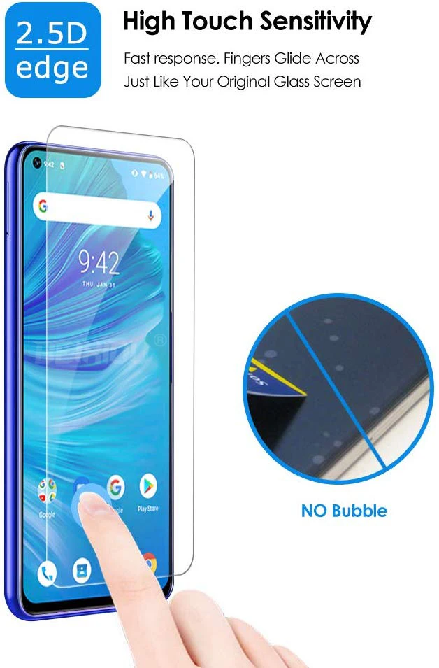 2 шт Полное закаленное стекло для UMIDIGI F2 протектор экрана 2.5D 9h закаленное стекло для UMIDIGI F2 защитная пленка