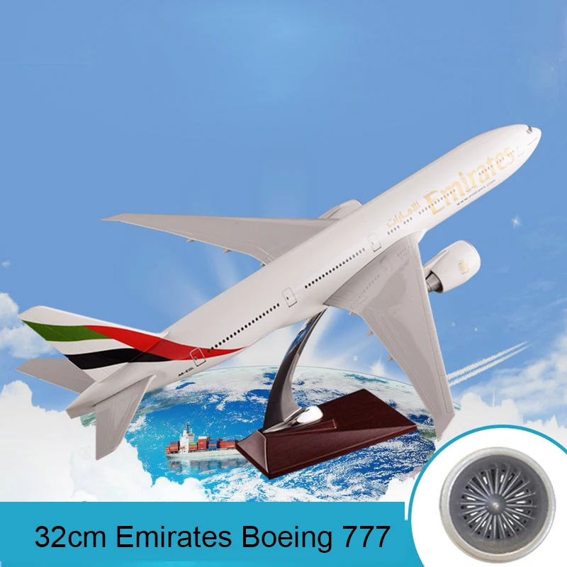 32 см Emirates Boeing 777 модель самолета ОАЭ B777 airbus Модель моделирование статического 1:200