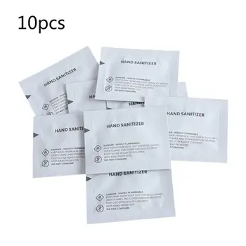 

10 Bags Disposable Instant Hand Sanitizer Gel Rinse Free Quick Dry Skin Cleaning Moisturizing Disinfectant Individually