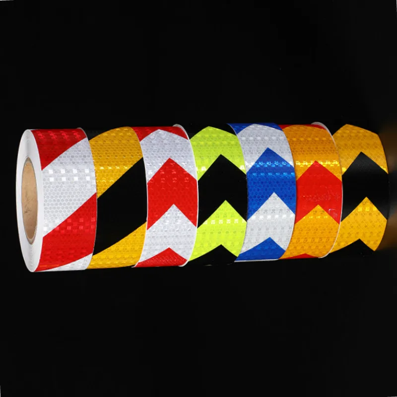 Vendedor Caliente Cinta reflectante de marca de seguridad para coche, pegatinas de flecha, cinta de advertencia autoadhesiva, película reflectante para motocicleta B6qpeJapxjY