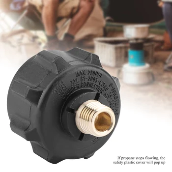 

External Thread 1/4 Inches Quick Gas Propane Quick Regulator Connector with Acme Nuts for BBQ