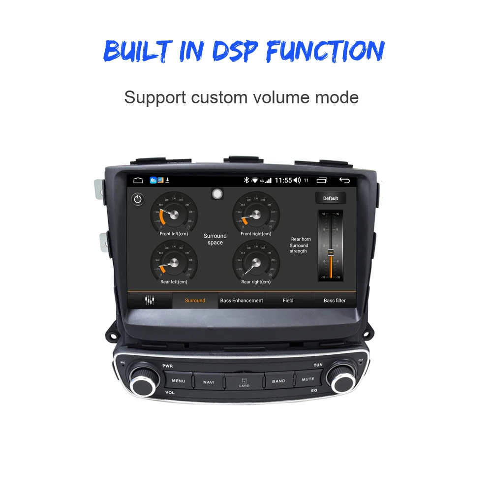 ONKAR автомобиль Android радио для KIA Sorento 2013 Android 8,1 ram 4 Гб rom 64 Гб Встроенный DSP 4G автомобиль с сим-картой головное устройство