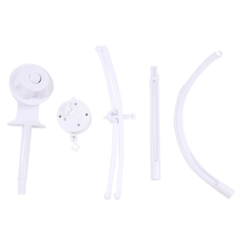 Baby Toys White Rattles Bracket Set Newbron Crib Mobile Bed Bell Toy Holder Arm Bracket Wind 5