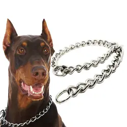 1×ошейник Новые товары для домашних животных ошейник Однорядный Железный ожерелье цепь для собак
