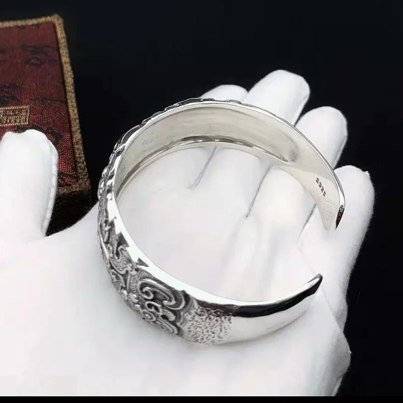 SOQMO Mannen браслет 925 пробы zilver Etnische Boeddha Lucky dappere troepen открывающийся браслет Роскошный Merk индийский сираден