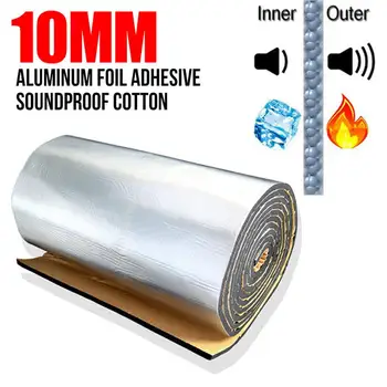 

Vehemo Muffler Sound Deadener Soundproof Cotton Hood Heat Shield for Scratch Resistant Sound Deadening Mat Adhesive