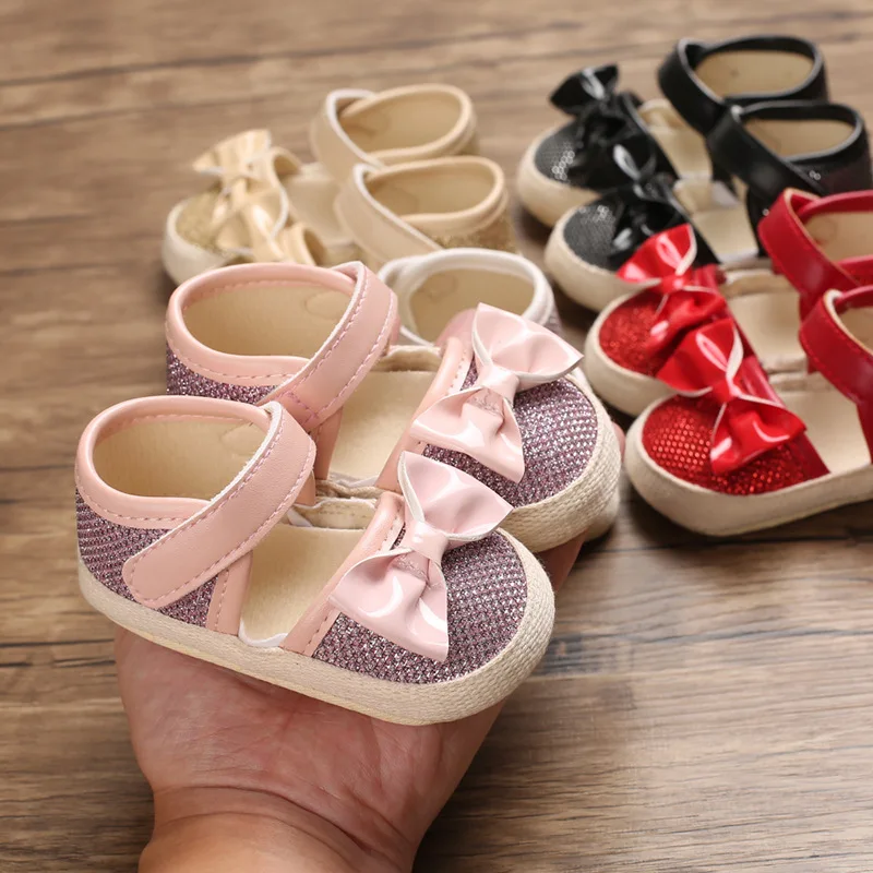 Baby Shoes Toddler Sandals Prewalker Soft-Soled Newborn Girl Infant Princess 0-18M Bow