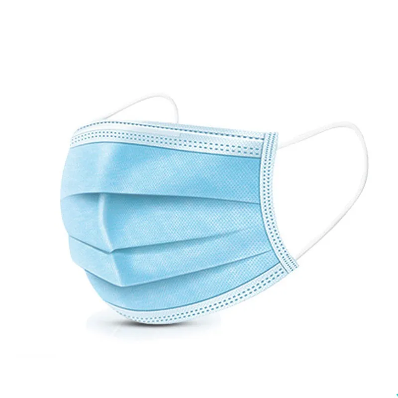 

Mask 3ply Disposable Mask Face Mask Protective Mask Breathable Three-layer Thickened Civil Mouth Face Mask Man 10ps/Lots ZJ-01