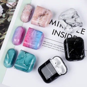 

For Apple Airpods Case Marble Pattern Earphone Case funda For Airpods 2 1 Pro Hard PC Charging Bos Shell For Airpod Pro Case