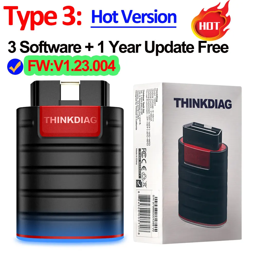 car battery trickle charger Thinkcar Thinkdiag Old Version All System Software Free 1Year Car Diagnostic Tool Bluetooth OBD2 Scanner Easydiag Thinkdiag Mini high quality auto inspection equipment Code Readers & Scanning Tools