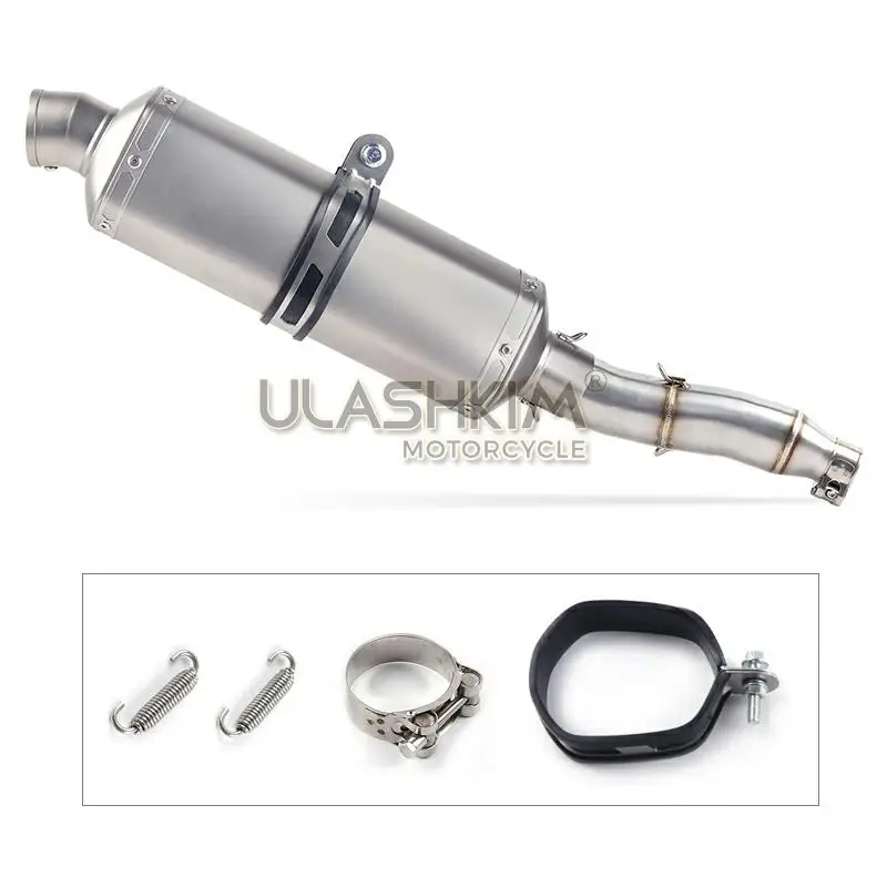 Полная выхлопная система мотоцикла глушитель Escape slip on для YAMAHA XG250 XT250 модифицированный контакт средняя труба адаптер подключения